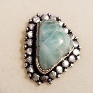 *Vintage Larimar Silver ring